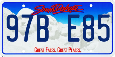 SD license plate 97BE85