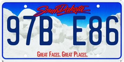 SD license plate 97BE86