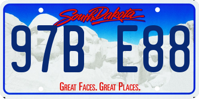 SD license plate 97BE88