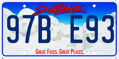 SD license plate 97BE93