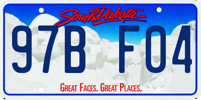 SD license plate 97BF04
