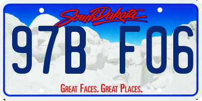 SD license plate 97BF06