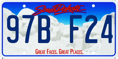 SD license plate 97BF24