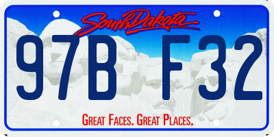 SD license plate 97BF32
