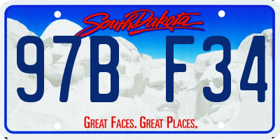 SD license plate 97BF34