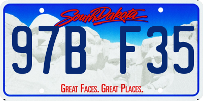 SD license plate 97BF35