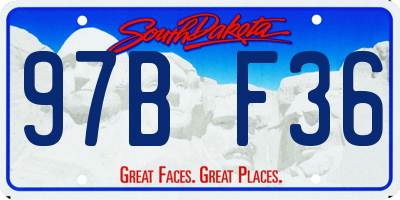 SD license plate 97BF36