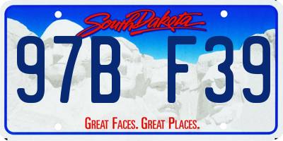 SD license plate 97BF39