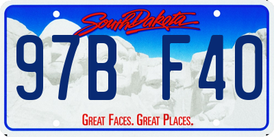 SD license plate 97BF40