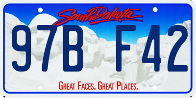 SD license plate 97BF42
