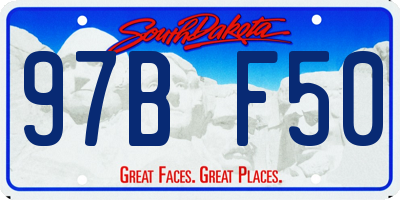 SD license plate 97BF50