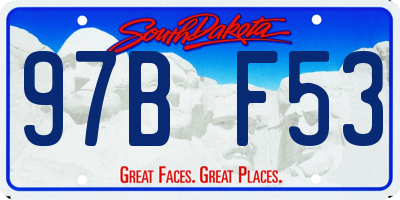 SD license plate 97BF53