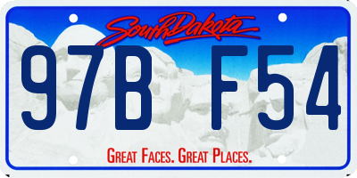 SD license plate 97BF54