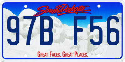 SD license plate 97BF56
