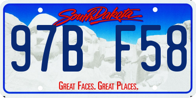 SD license plate 97BF58