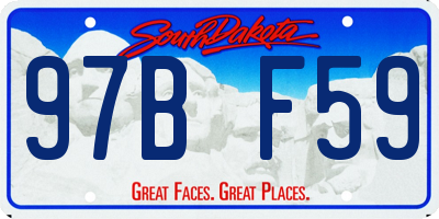 SD license plate 97BF59