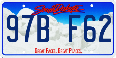 SD license plate 97BF62