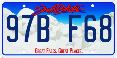 SD license plate 97BF68