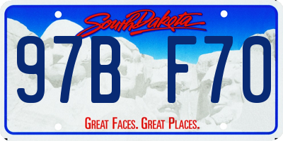 SD license plate 97BF70