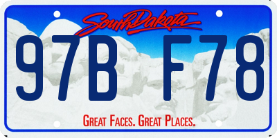 SD license plate 97BF78