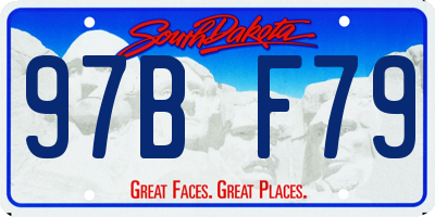 SD license plate 97BF79