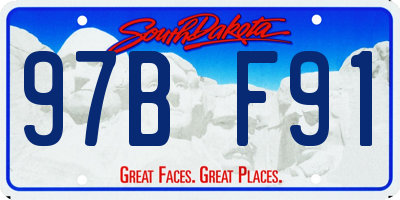 SD license plate 97BF91