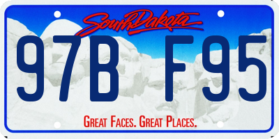 SD license plate 97BF95