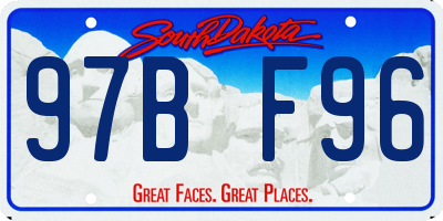 SD license plate 97BF96