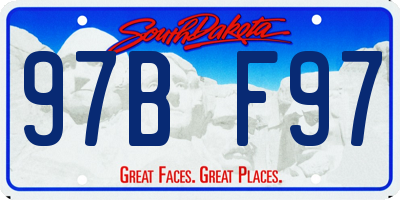 SD license plate 97BF97