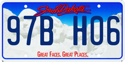 SD license plate 97BH06