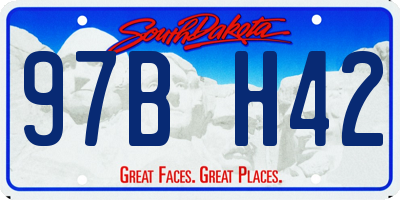 SD license plate 97BH42