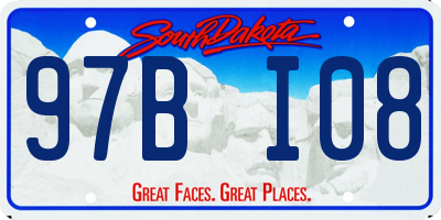 SD license plate 97BI08