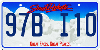 SD license plate 97BI10