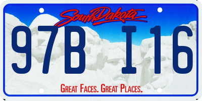 SD license plate 97BI16