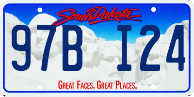 SD license plate 97BI24