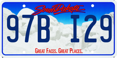 SD license plate 97BI29