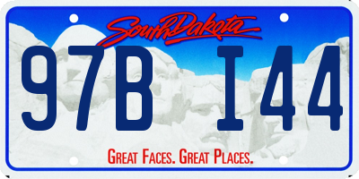 SD license plate 97BI44