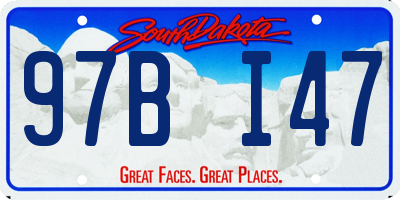 SD license plate 97BI47