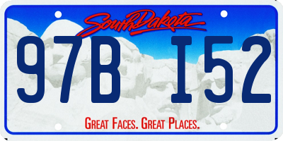 SD license plate 97BI52