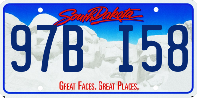 SD license plate 97BI58