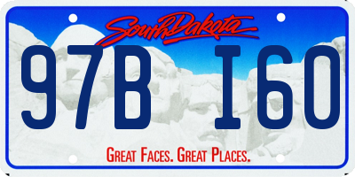 SD license plate 97BI60