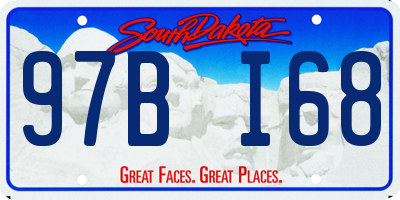 SD license plate 97BI68