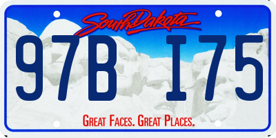 SD license plate 97BI75
