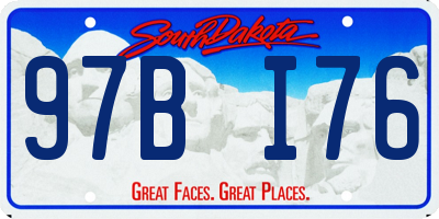 SD license plate 97BI76
