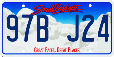 SD license plate 97BJ24