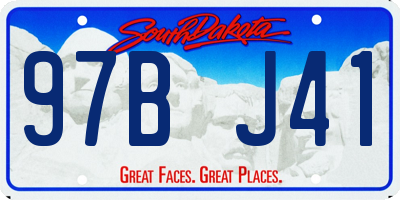 SD license plate 97BJ41