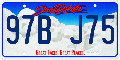 SD license plate 97BJ75