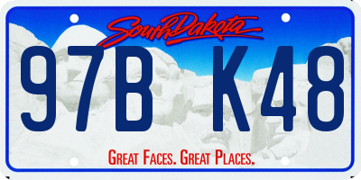 SD license plate 97BK48
