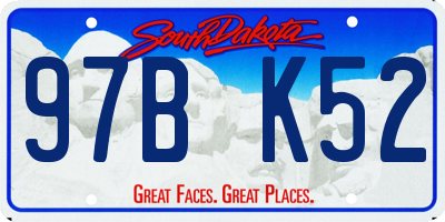 SD license plate 97BK52