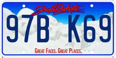 SD license plate 97BK69